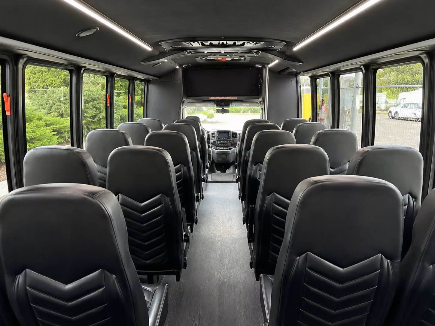 15 passenger minibus interior