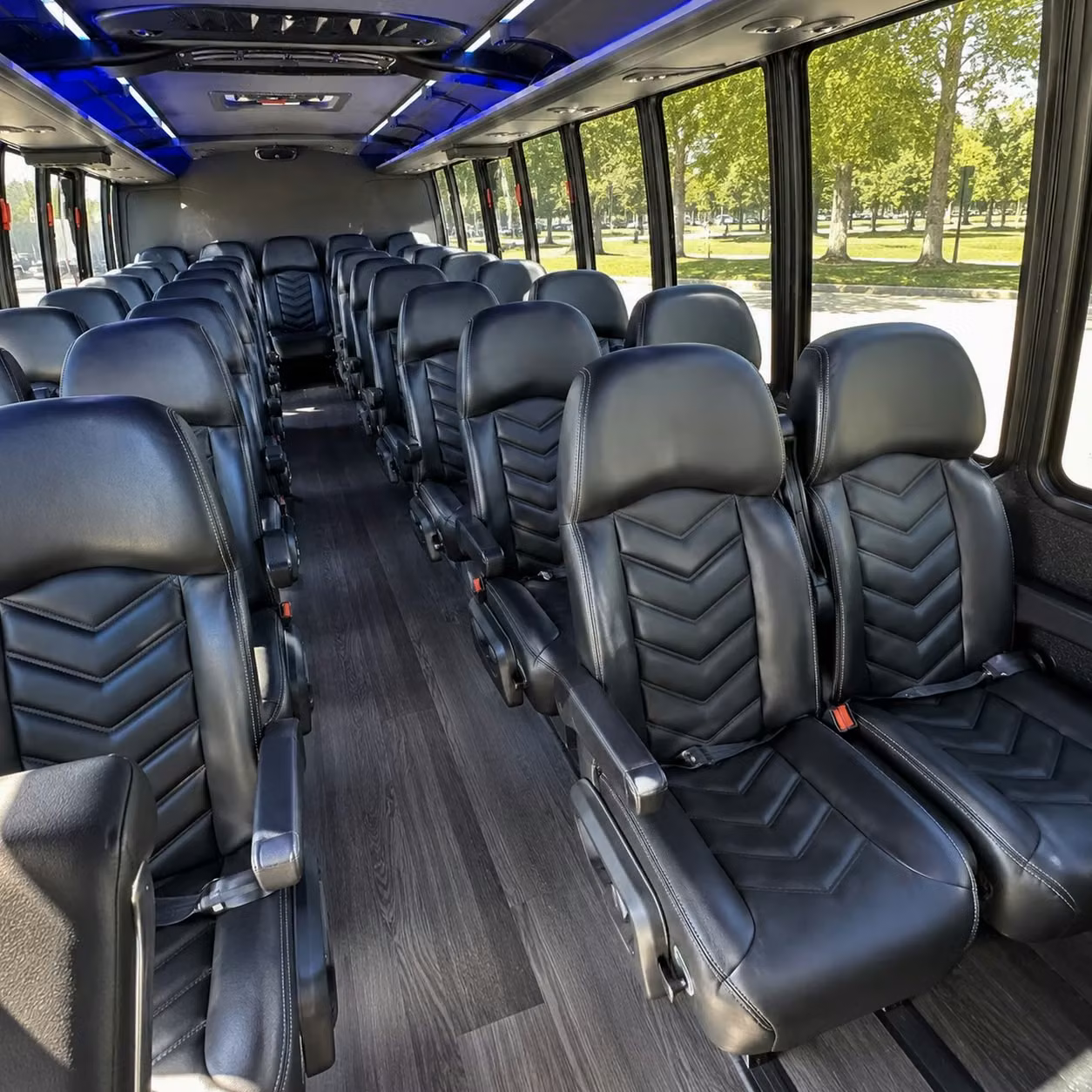 25 passenger minibus inside