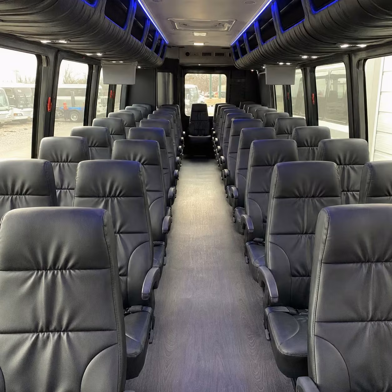 28 passenger minibus interior