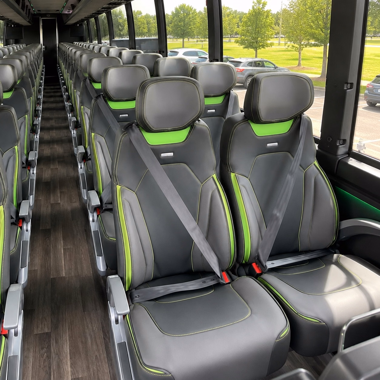 cranston 56 passenger charter bus rental