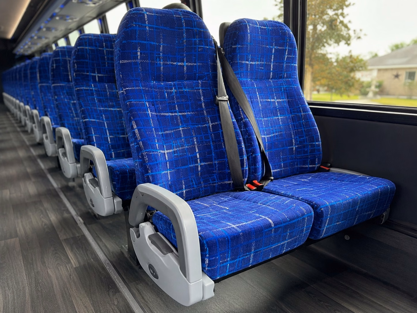 cranston charter bus interior