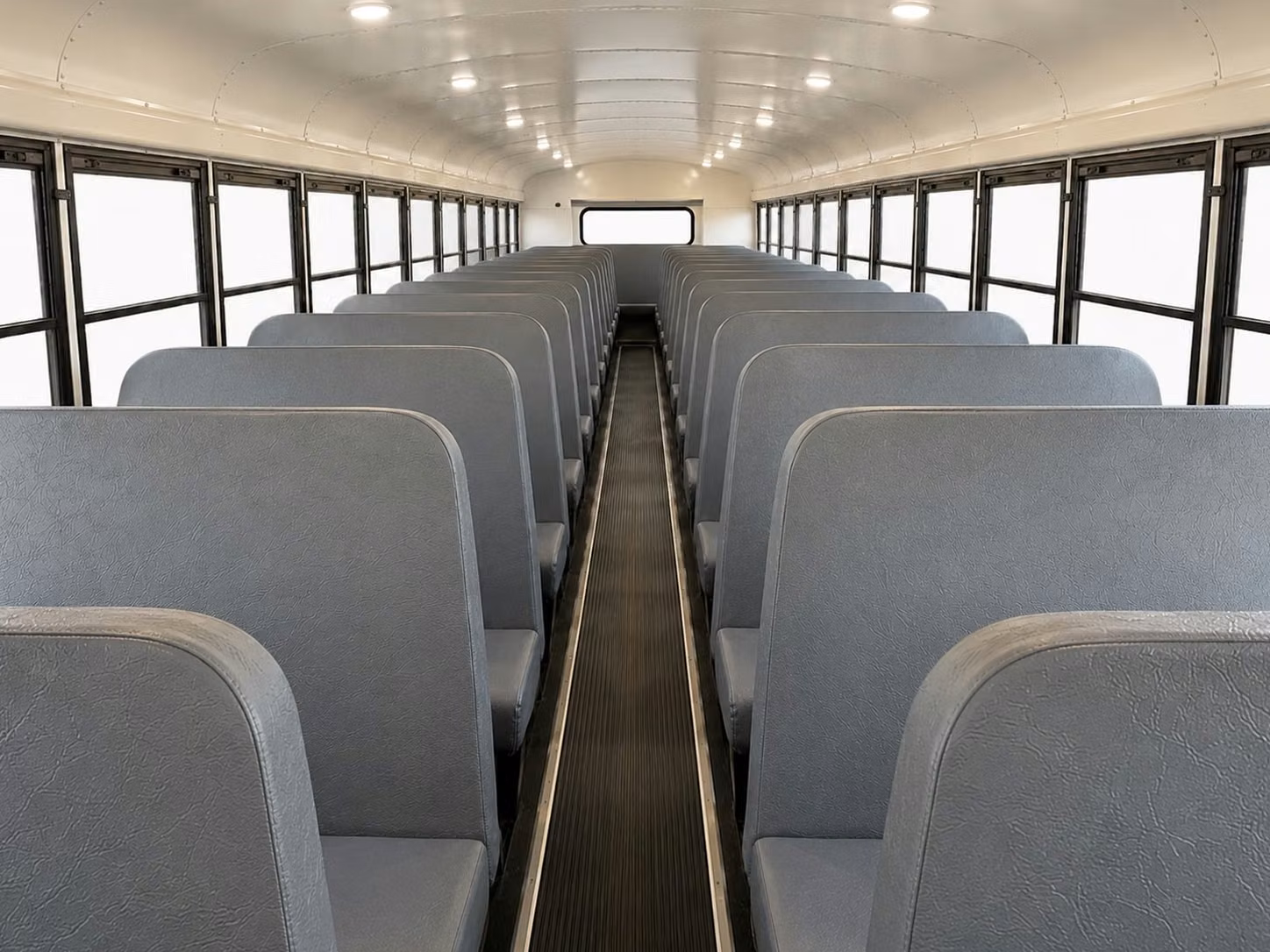 school bus inside